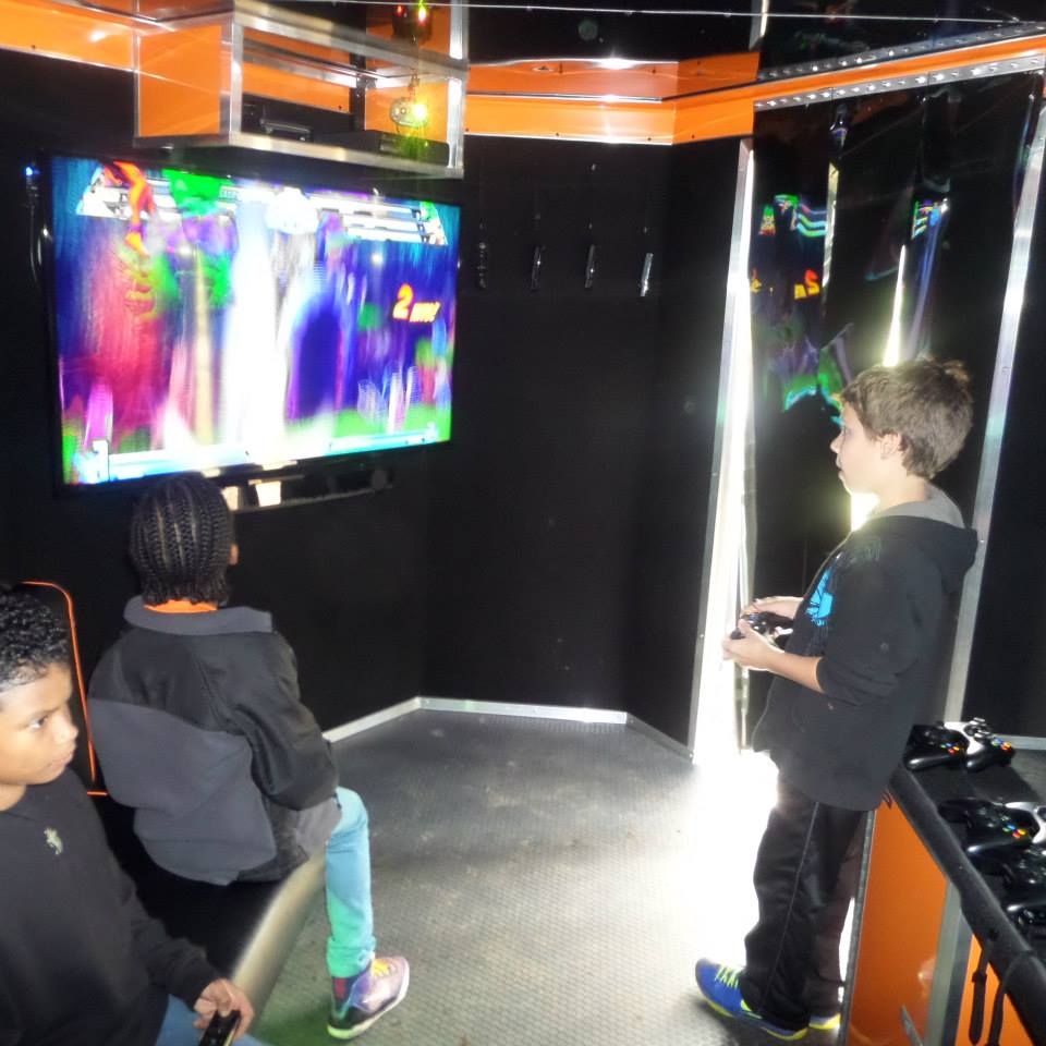 Plenty of room for more gamers in the action station!